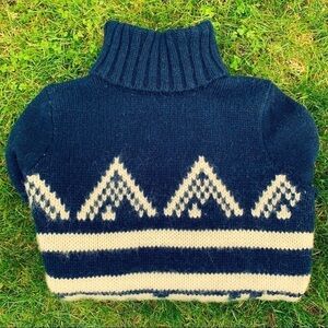 J. Crew Fair Isle Mohair Blend Turtle Neck Sweater XXS